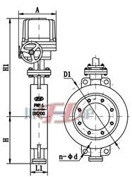 防爆電動蝶閥結(jié)構(gòu)圖