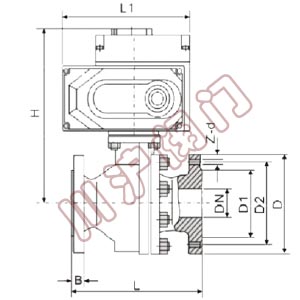 電動調節(jié)球閥 結構圖