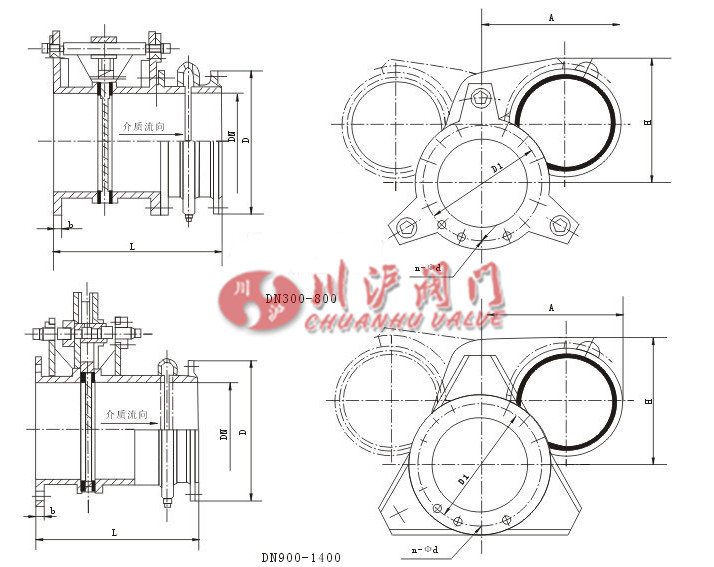 電動盲板閥結(jié)構(gòu)圖