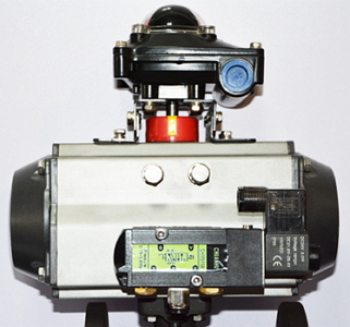 氣動法蘭蝶閥開關(guān)型接線圖