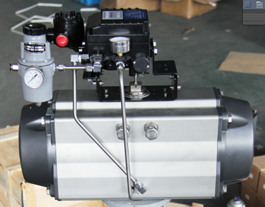 氣動法蘭蝶閥調(diào)節(jié)型接線圖