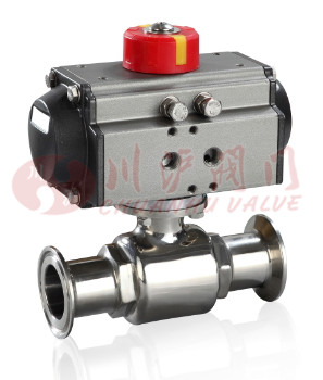 氣動(dòng)衛(wèi)生級(jí)球閥開(kāi)關(guān)型圖片