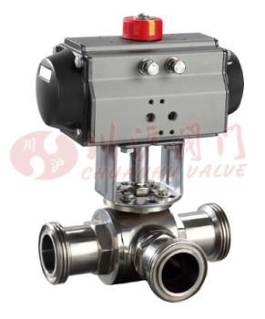 氣動(dòng)衛(wèi)生級(jí)球閥開(kāi)關(guān)型圖片