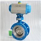 三偏心硬密封蝶閥(碳鋼法蘭連接)